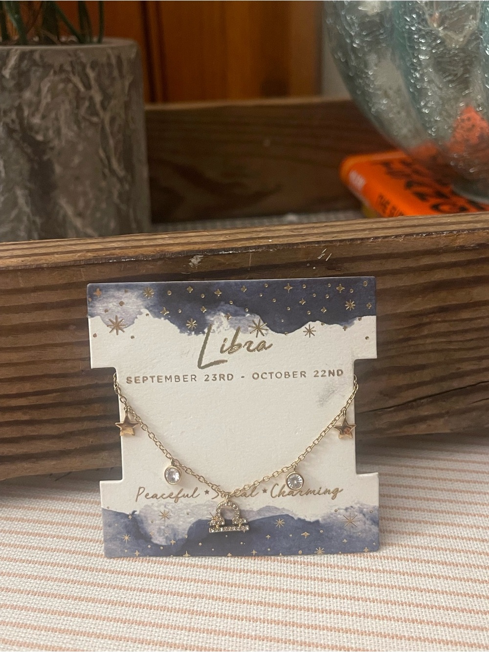 Libra Gold-Tone Zodiac bracelet by